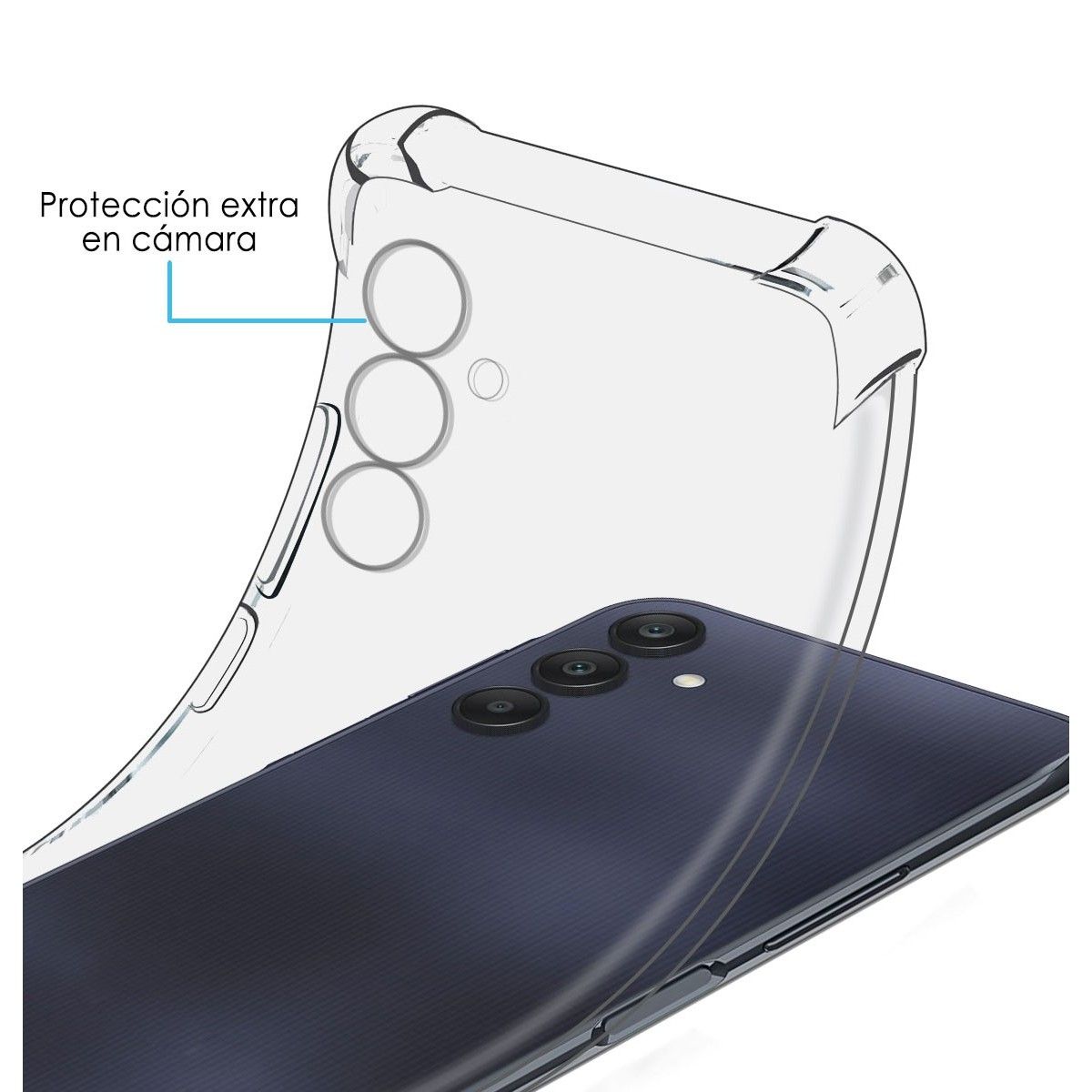 Funda Silicona Antigolpes Transparente para Samsung Galaxy A25 5G