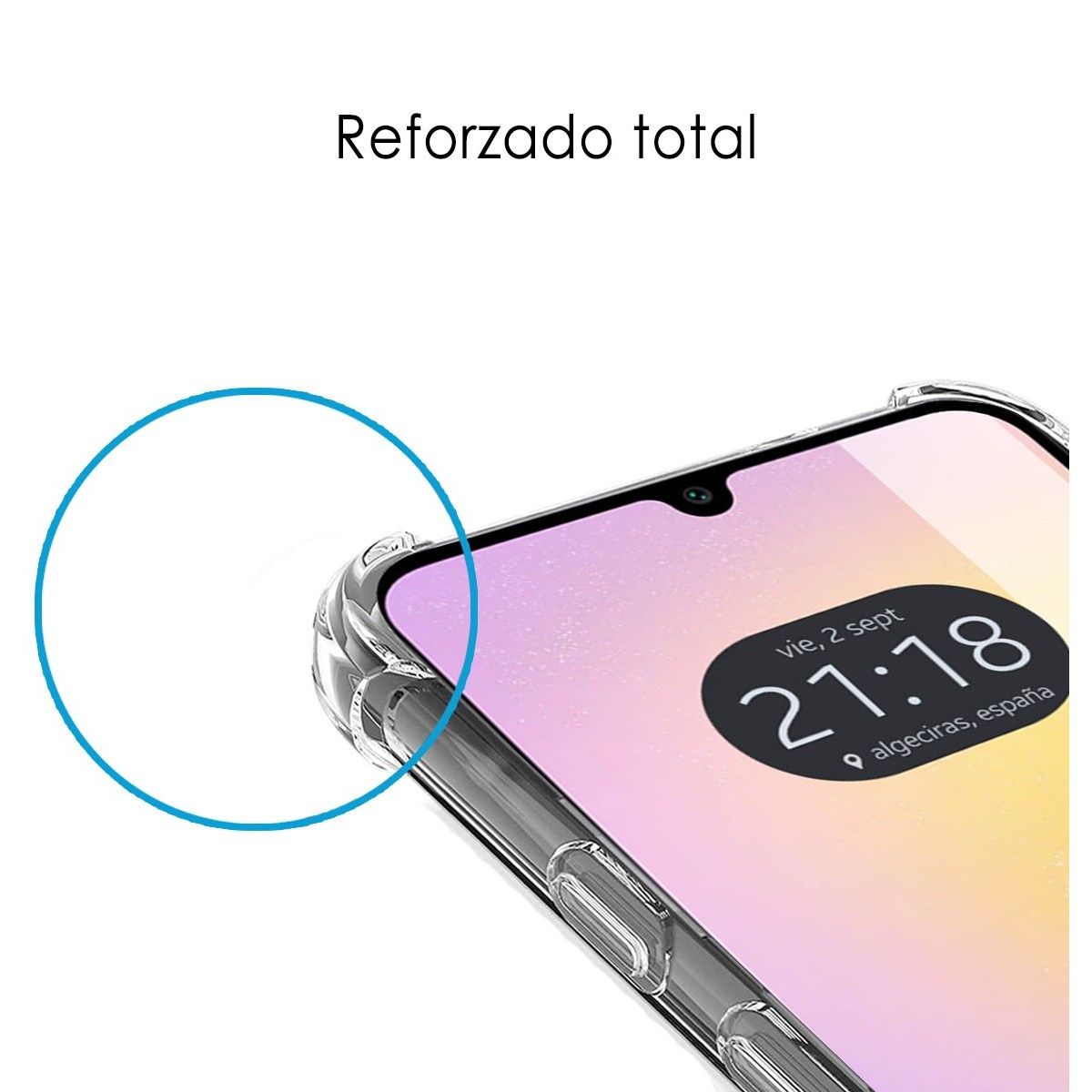 Funda Silicona Antigolpes Transparente para Samsung Galaxy A25 5G