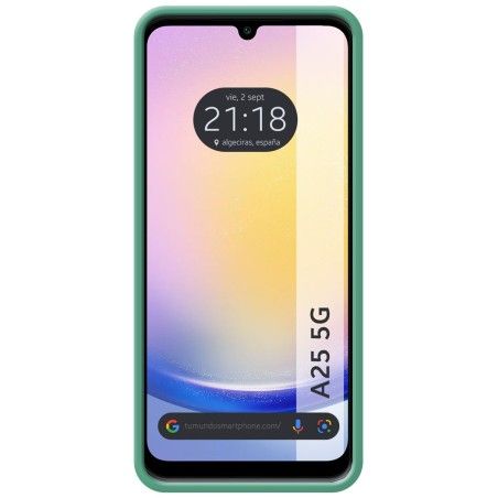 Funda Silicona Líquida Ultra Suave para Samsung Galaxy A25 5G color Verde