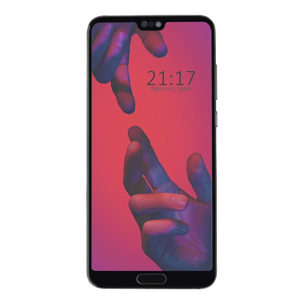 Protector Cristal Templado Frontal Completo Negro para Huawei P20 Pro  Vidrio