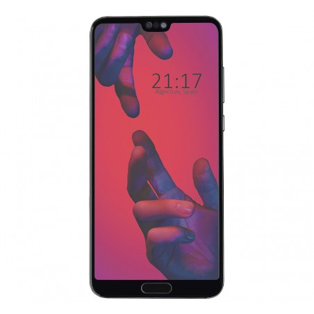 Protector Cristal Templado Frontal Completo Negro para Huawei P20 Pro  Vidrio