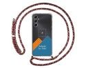 Personaliza tu Funda Colgante Transparente para Samsung Galaxy A05s con Cordon Rosa / Dorado Dibujo Personalizada
