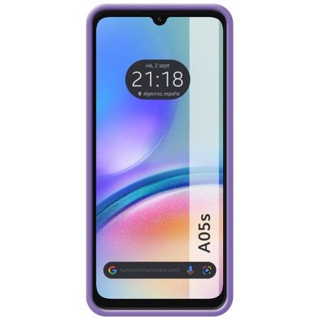 Funda Silicona Líquida Ultra Suave para Samsung Galaxy A05s color Morada