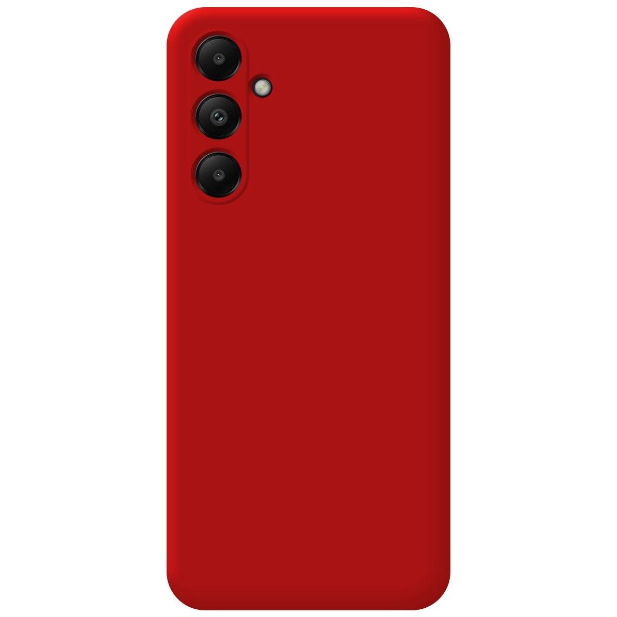 Funda Silicona Líquida Ultra Suave para Samsung Galaxy A05s color Roja