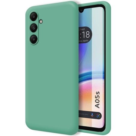 Funda Silicona Líquida Ultra Suave para Samsung Galaxy A05s color Verde