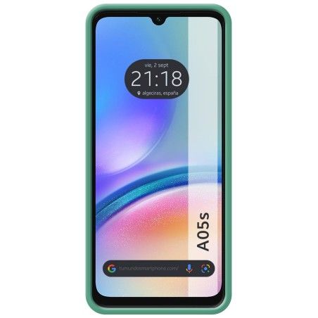 Funda Silicona Líquida Ultra Suave para Samsung Galaxy A05s color Verde