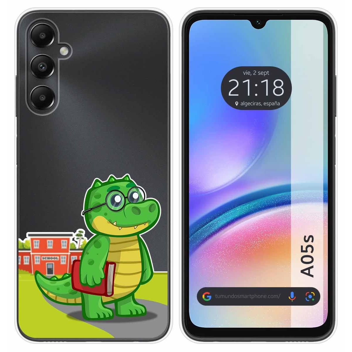 Funda Silicona Transparente para Samsung Galaxy A05s diseño Coco Dibujos