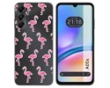 Funda Silicona Transparente para Samsung Galaxy A05s diseño Flamenco Dibujos