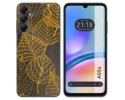 Funda Silicona Transparente para Samsung Galaxy A05s diseño Hojas Dibujos