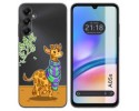 Funda Silicona Transparente para Samsung Galaxy A05s diseño Jirafa Dibujos