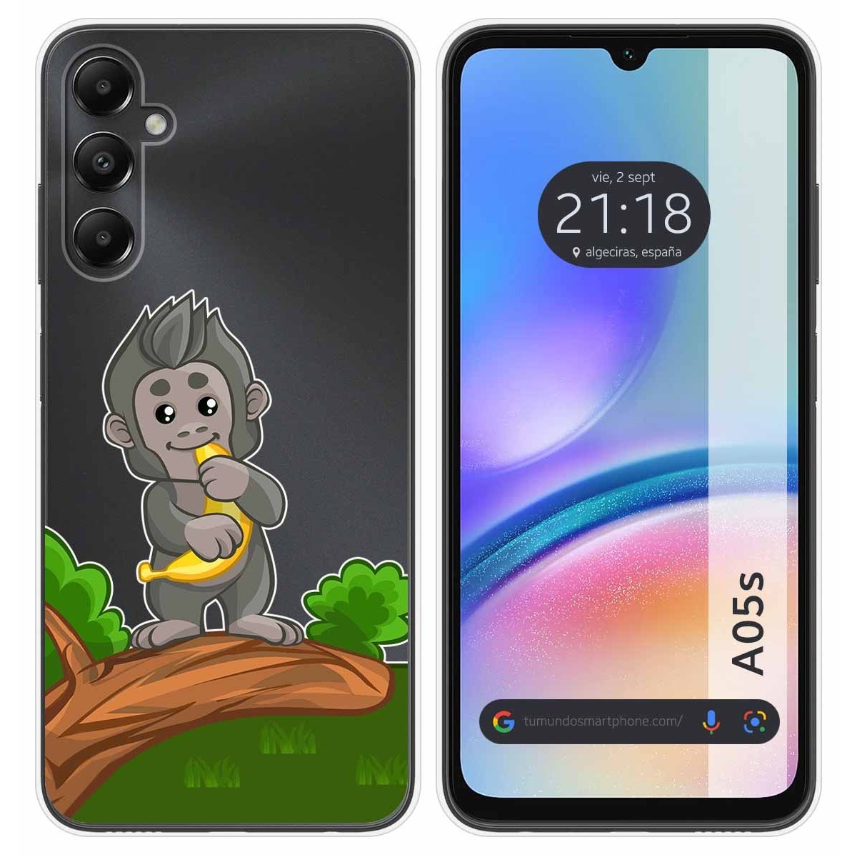 Funda Silicona Transparente para Samsung Galaxy A05s diseño Mono Dibujos