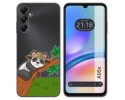 Funda Silicona Transparente para Samsung Galaxy A05s diseño Panda Dibujos