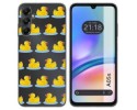 Funda Silicona Transparente para Samsung Galaxy A05s diseño Pato Dibujos