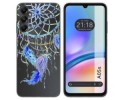 Funda Silicona Transparente para Samsung Galaxy A05s diseño Plumas Dibujos