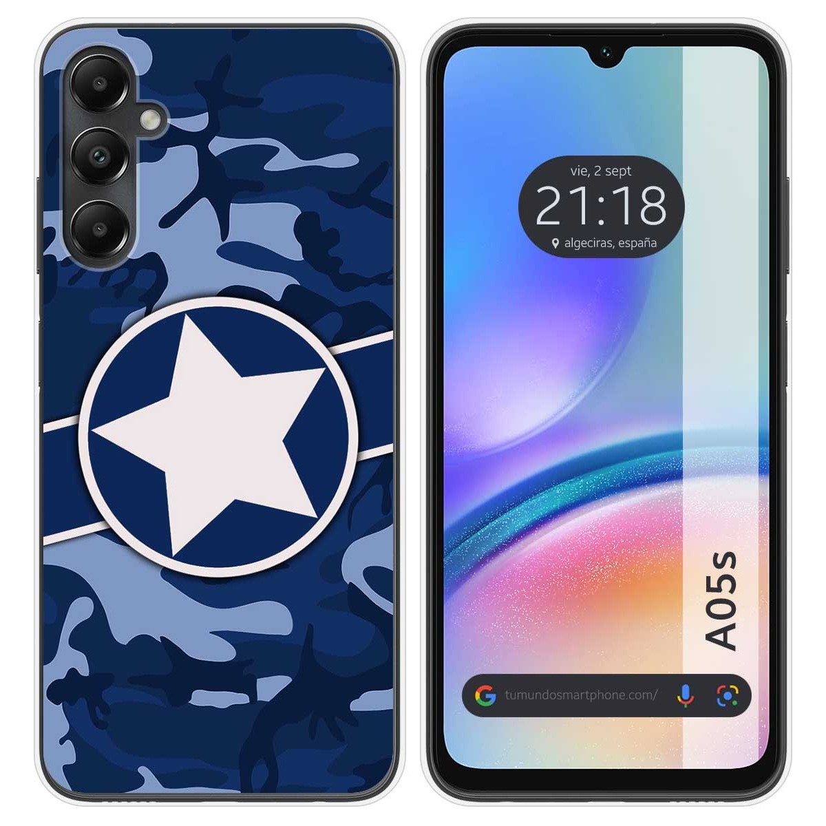 Funda Silicona para Samsung Galaxy A05s diseño Camuflaje 03 Dibujos