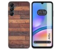 Funda Silicona para Samsung Galaxy A05s diseño Madera 03 Dibujos