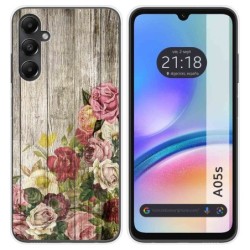 Funda Silicona para Samsung Galaxy A05s diseño Madera 08 Dibujos