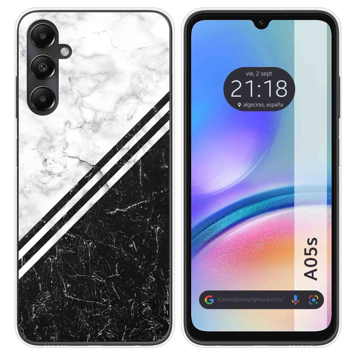 Funda Silicona para Samsung Galaxy A05s diseño Mármol 01 Dibujos