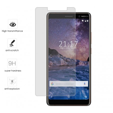 Protector Cristal Templado para Nokia 7 Plus Vidrio