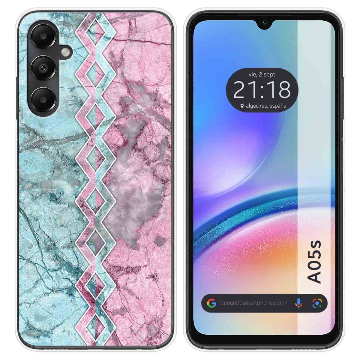 Funda Silicona para Samsung Galaxy A05s diseño Mármol 08 Dibujos