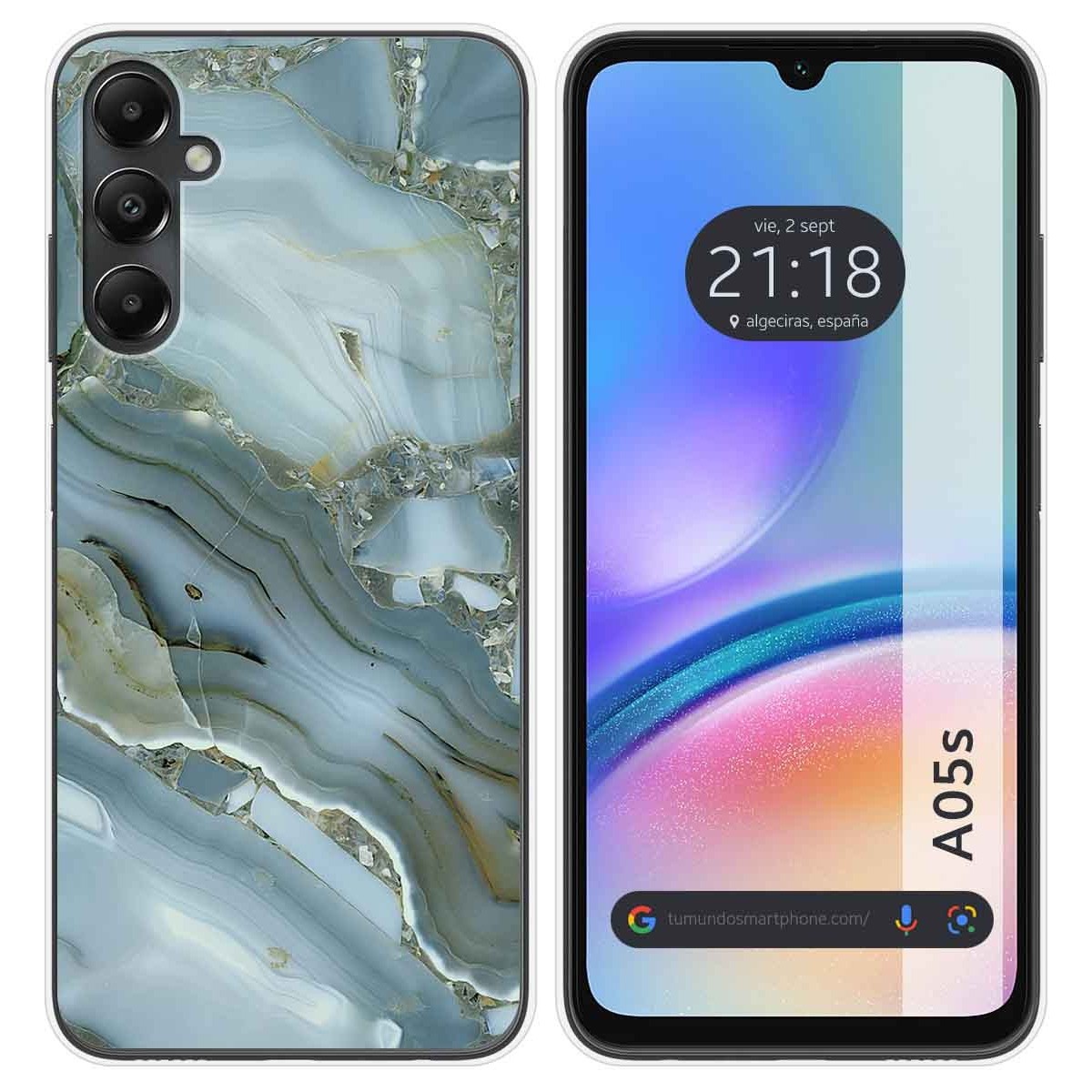 Funda Silicona para Samsung Galaxy A05s diseño Mármol 09 Dibujos