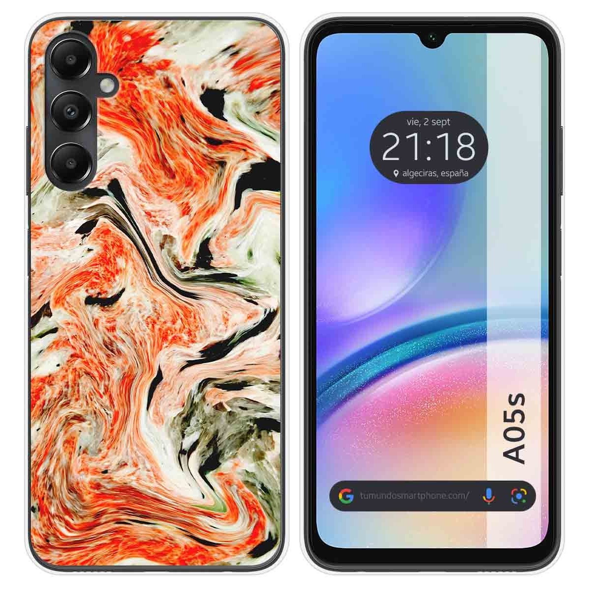 Funda Silicona para Samsung Galaxy A05s diseño Mármol 12 Dibujos