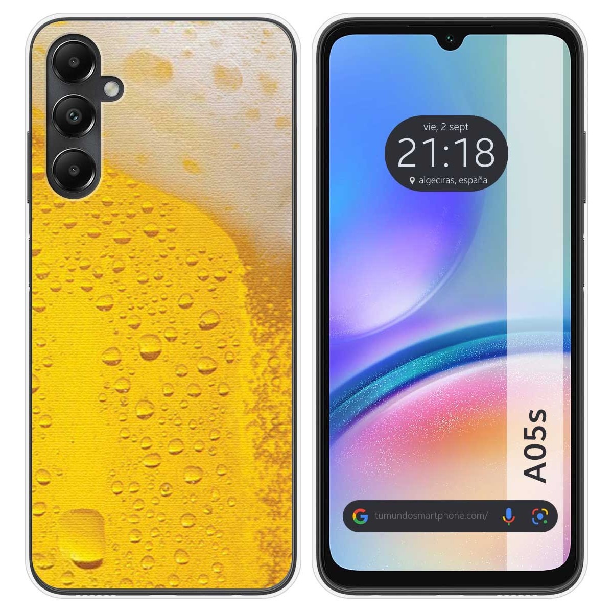 Funda Silicona para Samsung Galaxy A05s diseño Cerveza Dibujos