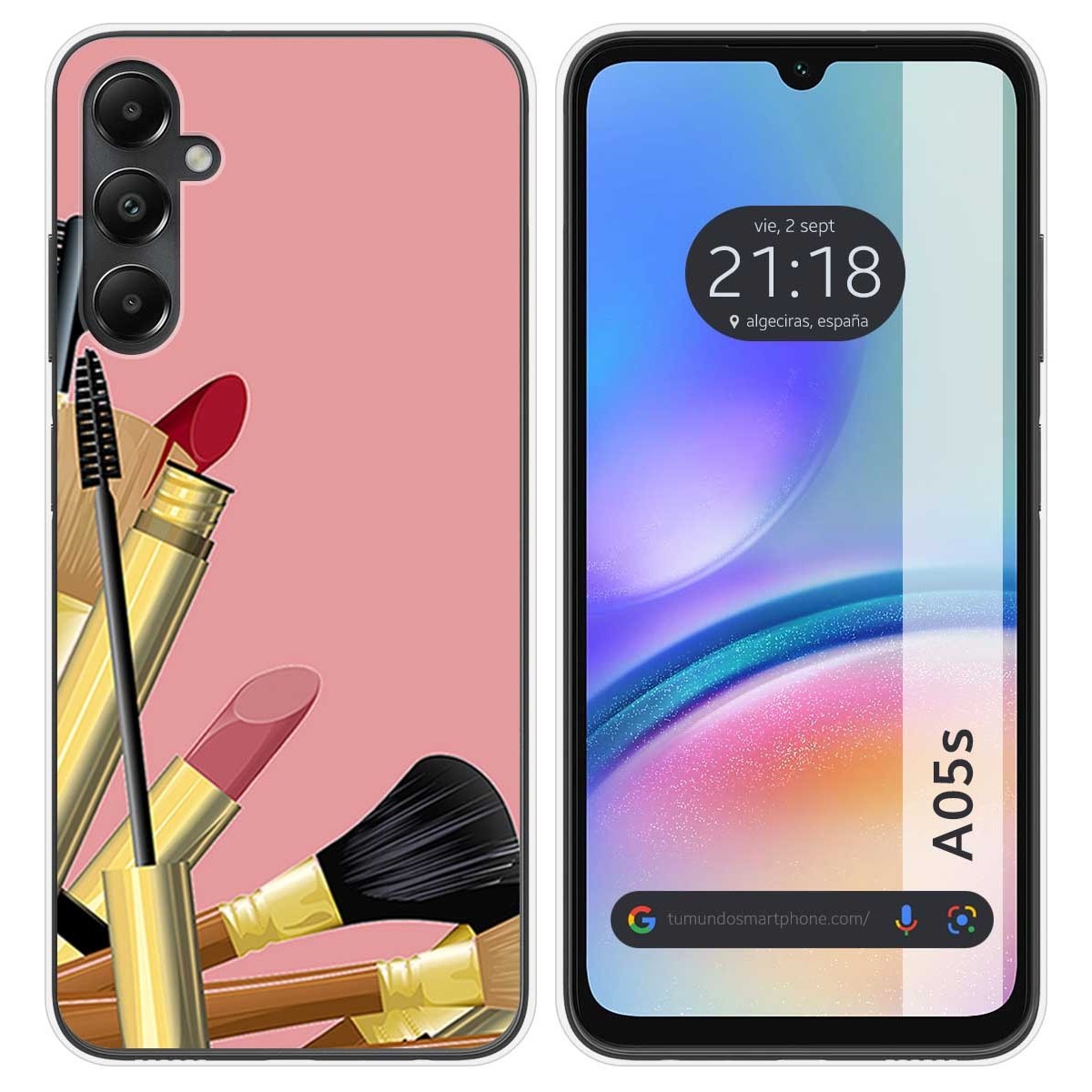 Funda Silicona para Samsung Galaxy A05s diseño Brochas Dibujos