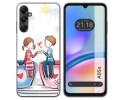 Funda Silicona para Samsung Galaxy A05s diseño Café Dibujos
