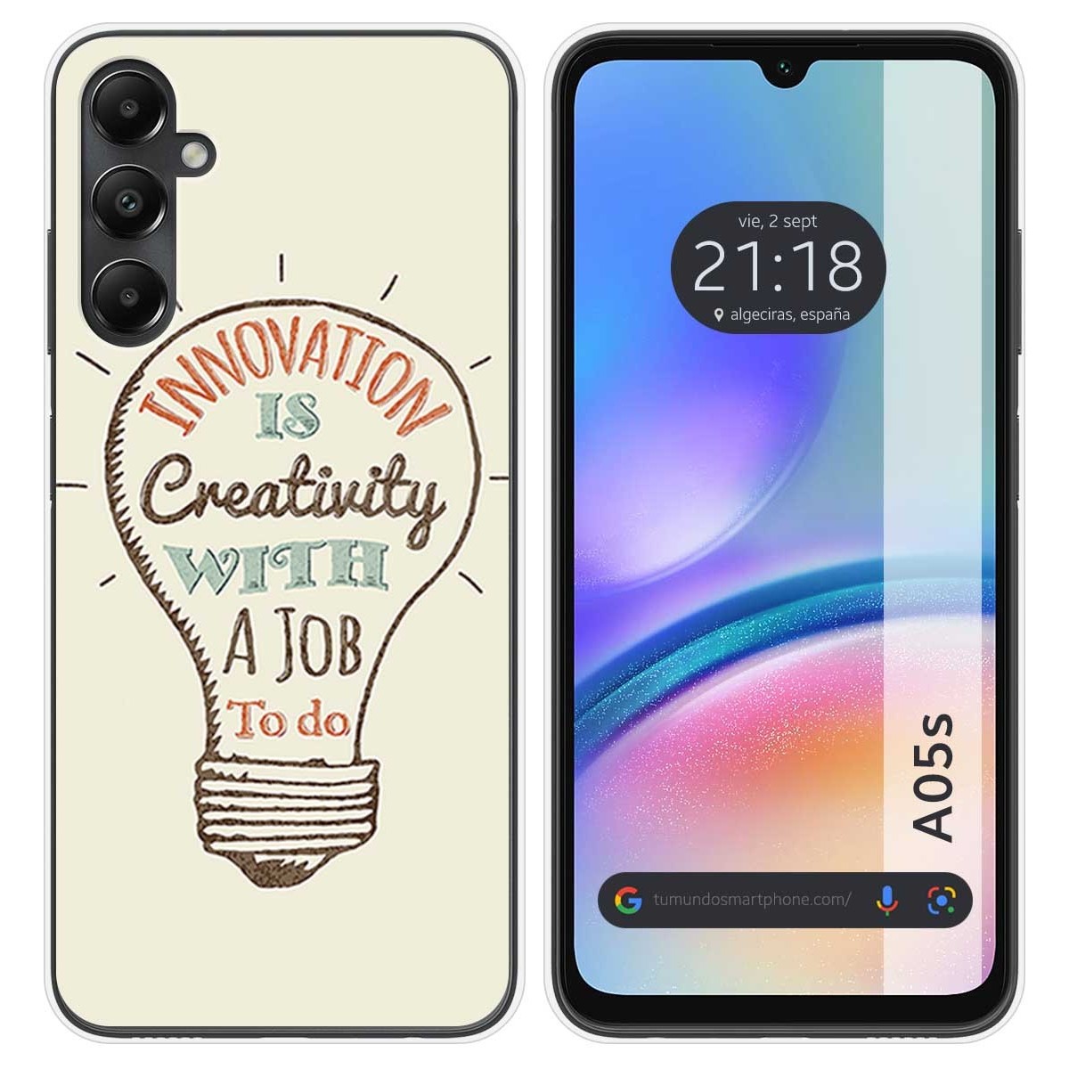 Funda Silicona para Samsung Galaxy A05s diseño Creativity Dibujos