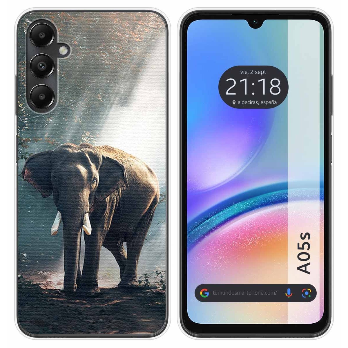 Funda Silicona para Samsung Galaxy A05s diseño Elefante Dibujos