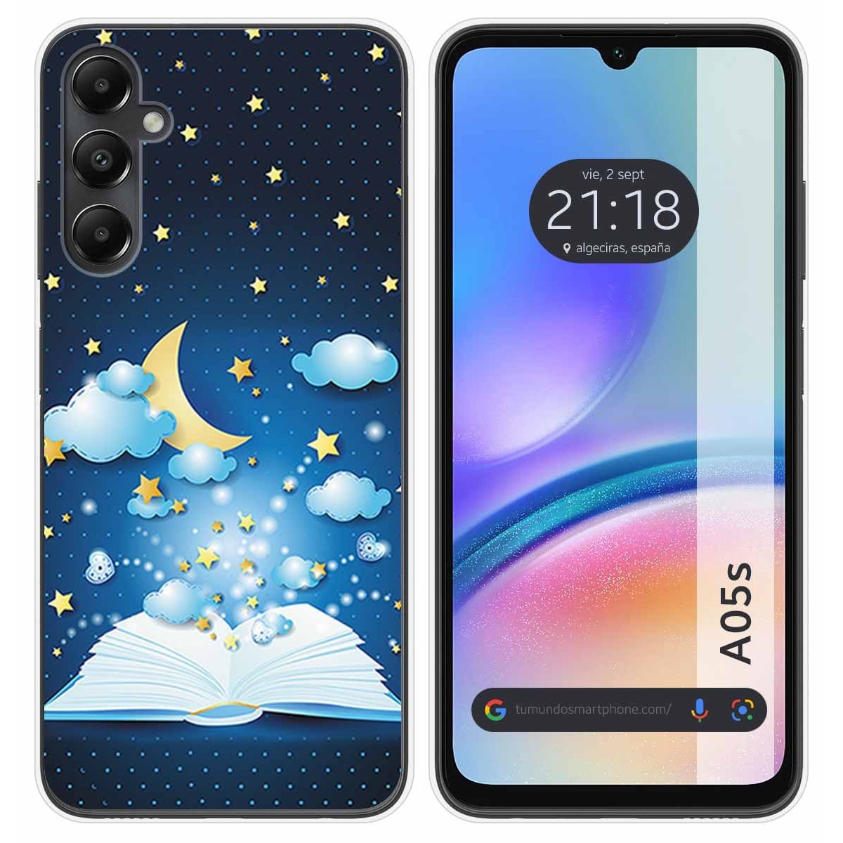 Funda Silicona para Samsung Galaxy A05s diseño Libro Cuentos Dibujos