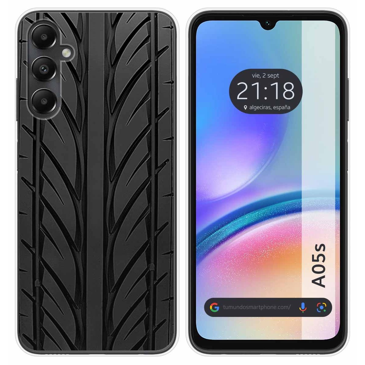 Funda Silicona para Samsung Galaxy A05s diseño Neumatico Dibujos