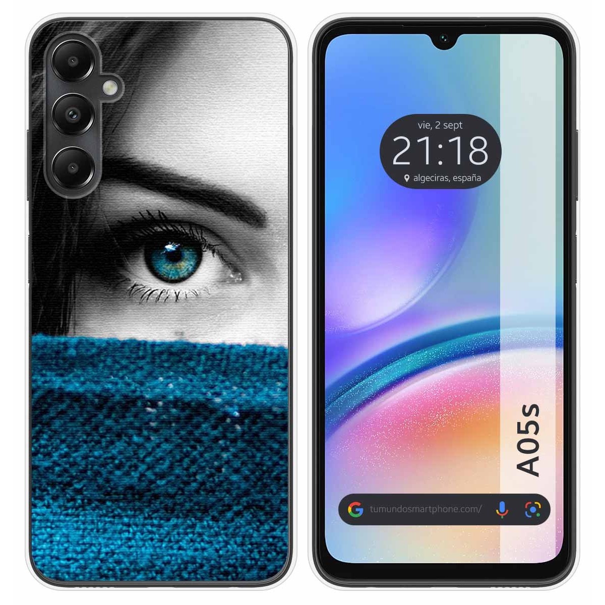 Funda Silicona para Samsung Galaxy A05s diseño Ojo Dibujos