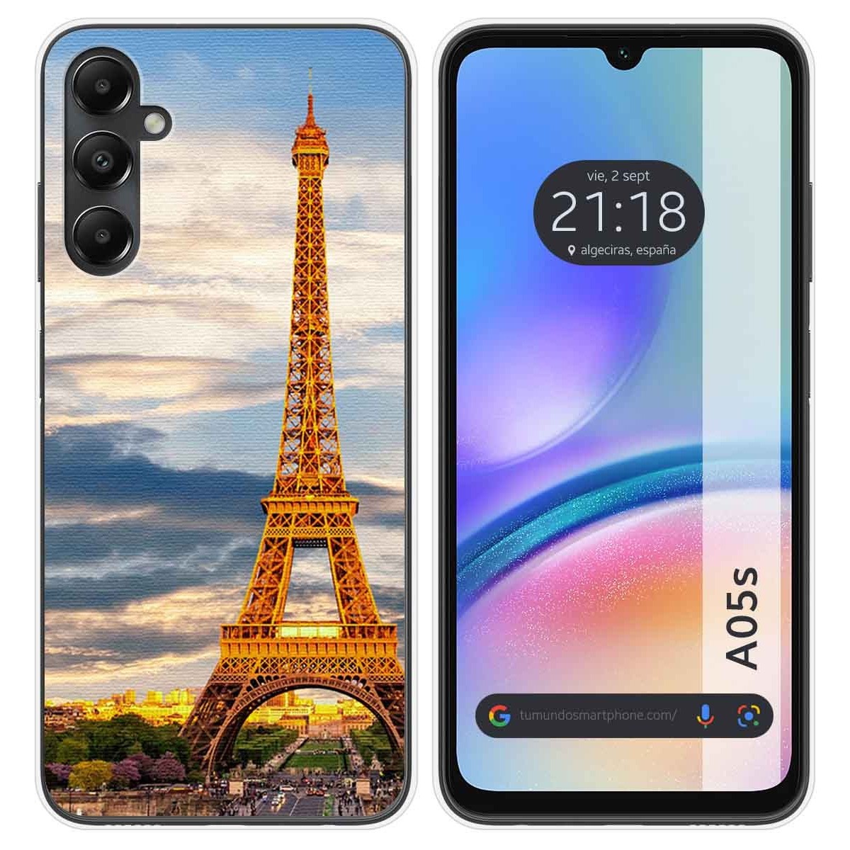 Funda Silicona para Samsung Galaxy A05s diseño Paris Dibujos