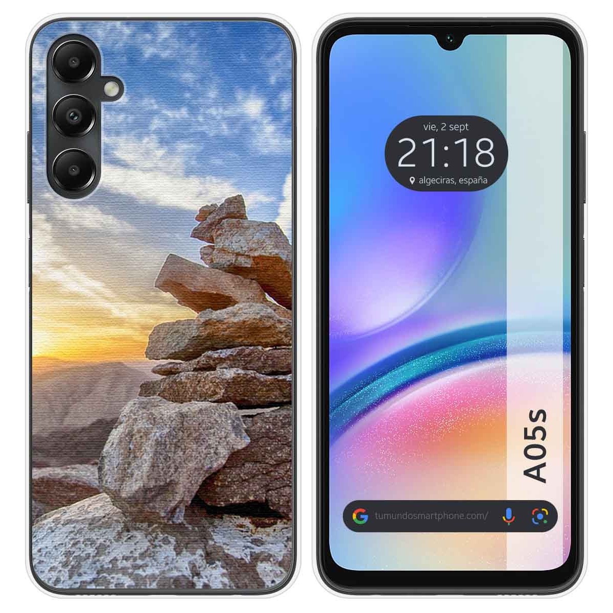 Funda Silicona para Samsung Galaxy A05s diseño Sunset Dibujos