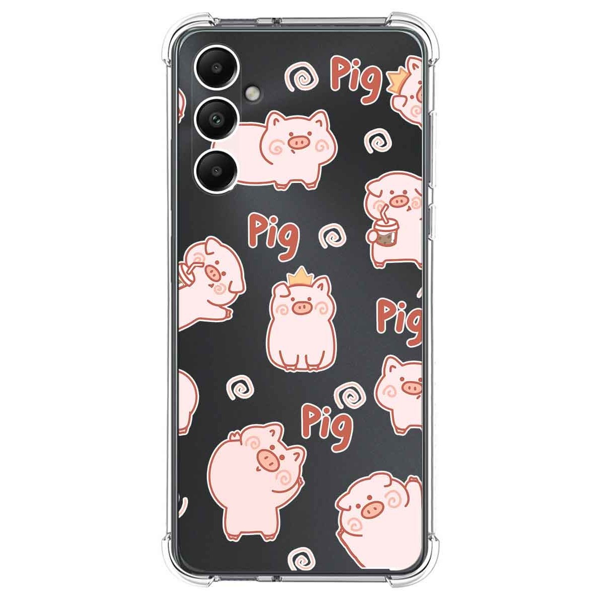 Funda Silicona Antigolpes para Samsung Galaxy A05s diseño Cerdos Dibujos