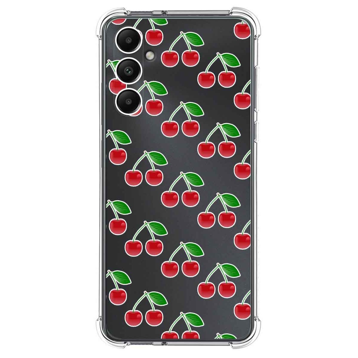 Funda Silicona Antigolpes para Samsung Galaxy A05s diseño Cerezas Dibujos