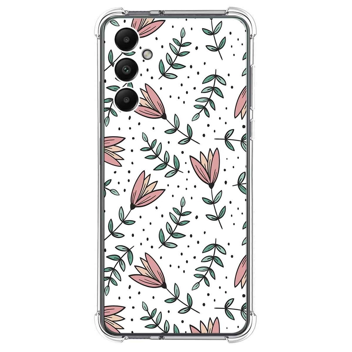 Funda Silicona Antigolpes para Samsung Galaxy A05s diseño Flores 01 Dibujos