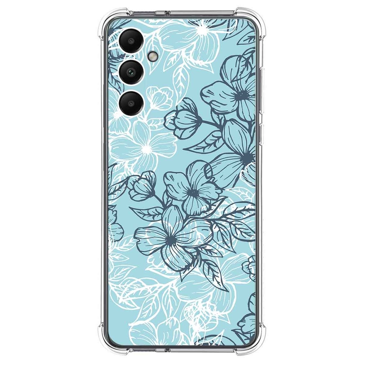 Funda Silicona Antigolpes para Samsung Galaxy A05s diseño Flores 03 Dibujos