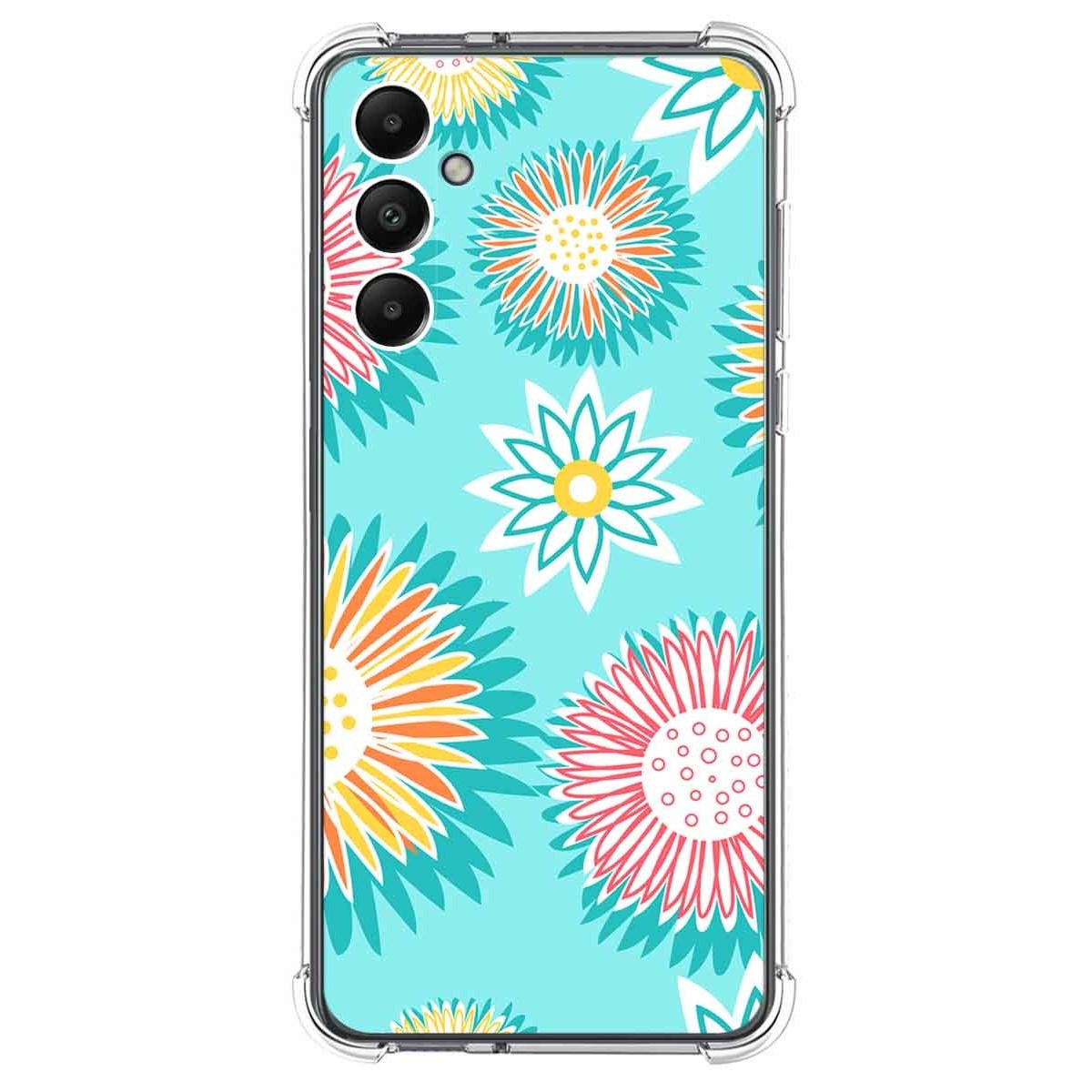 Funda Silicona Antigolpes para Samsung Galaxy A05s diseño Flores 05 Dibujos