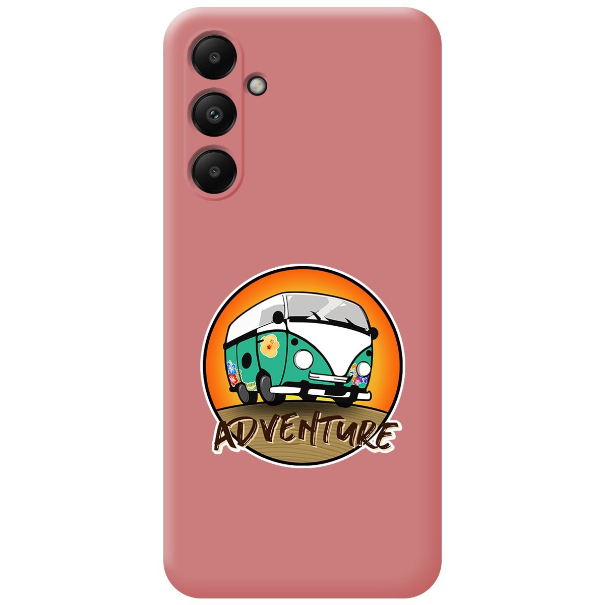 Funda Silicona Líquida Rosa para Samsung Galaxy A05s diseño Adventure Dibujos