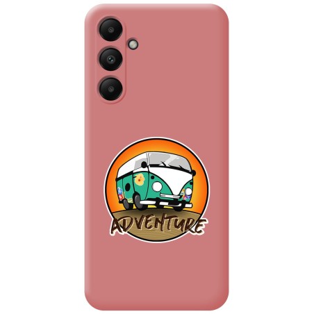 Funda Silicona Líquida Rosa para Samsung Galaxy A05s diseño Adventure Dibujos