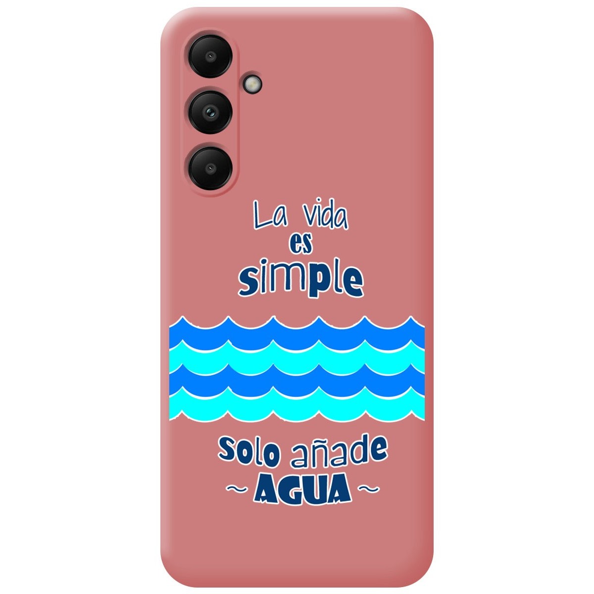 Funda Silicona Líquida Rosa para Samsung Galaxy A05s diseño Agua Dibujos