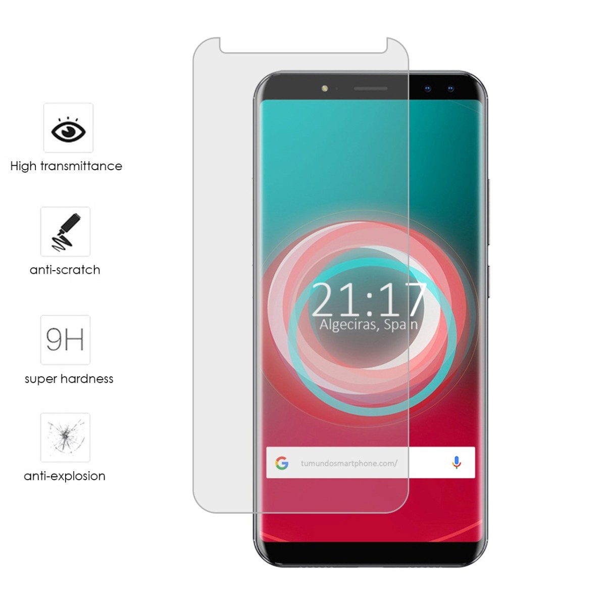 Protector Cristal Templado para Ulefone Power 3 / 3S Vidrio