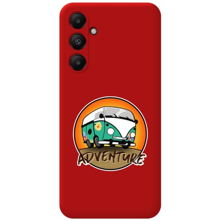 Funda Silicona Líquida Roja para Samsung Galaxy A05s diseño Adventure Dibujos
