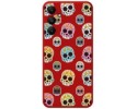 Funda Silicona Líquida Roja para Samsung Galaxy A05s diseño Catrina Dibujos