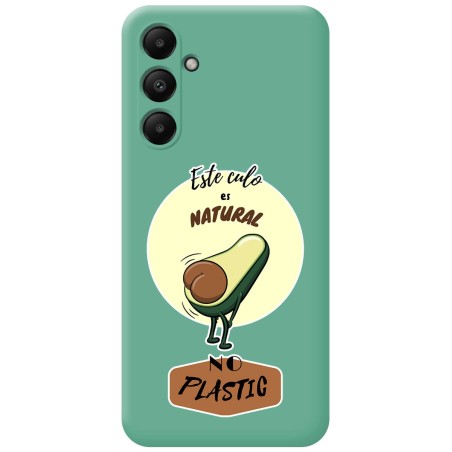 Funda Silicona Líquida Verde para Samsung Galaxy A05s diseño Culo Natural Dibujos
