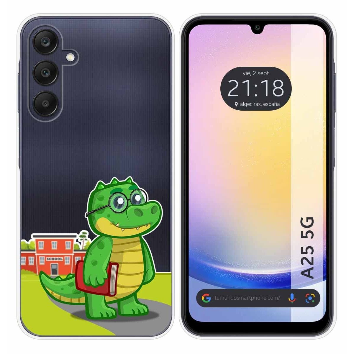 Funda Silicona Transparente para Samsung Galaxy A25 5G diseño Coco Dibujos