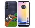 Funda Silicona Transparente para Samsung Galaxy A25 5G diseño Panda Dibujos